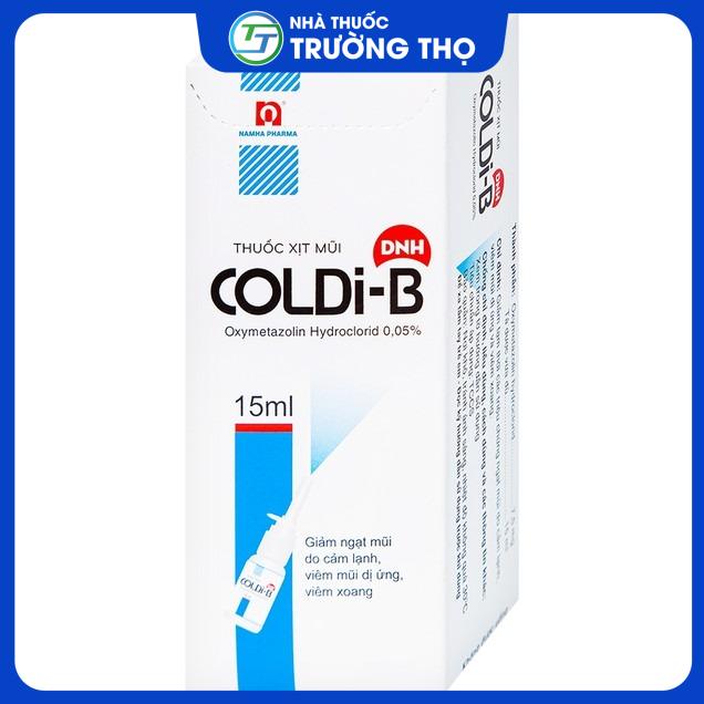 Coldi-B1 Thuốc xịt mũi Coldi-B Nam Hà giảm ngạt mũi do cảm lạnh, viêm mũi dị ứng, viêm xoang (15ml)