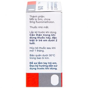 Trường Thọ - Hỗn dịch nhỏ mắt Flumetholon 0.1% Santen điều trị các bệnh viêm phía ngoài mắt 1 Hỗn dịch nhỏ mắt Flumetholon 0.1% Santen điều trị các bệnh viêm phía ngoài mắt (5ml)