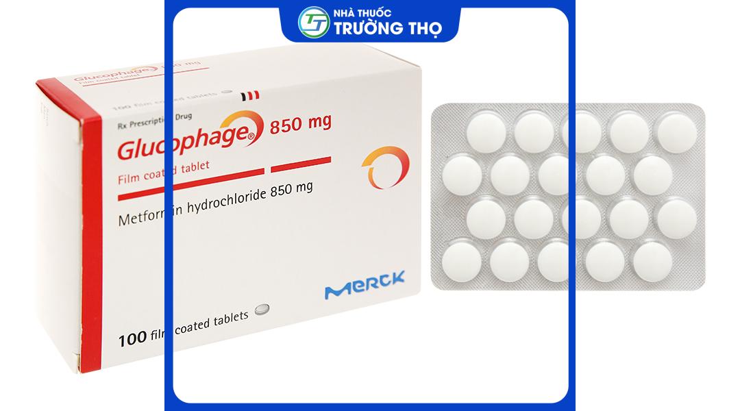 Glucophage 850mg 1 Trường Thọ - Glucophage 850mg 1