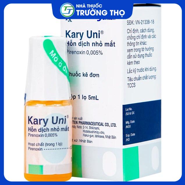 Kary Uni 5ml- Santen Thuốc nhỏ mắt Kary Uni Santen điều trị đục thủy tinh thể mới phát (5ml)