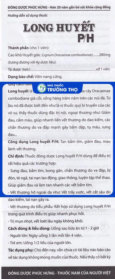 Long Huyết 5 Trường Thọ - Long Huyet 5