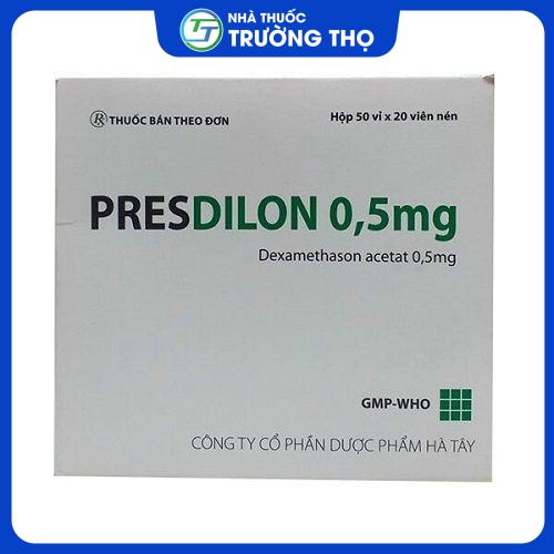 Presdilon 0.5mg hộp 50 vỉ x 20 viên, Hà Tây1 Trường Thọ - Presdilon 0.5mg hop 50 vi x 20 vien Ha Tay1