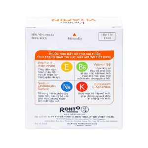 Trường Thọ - Smart Pharma Thuoc nho mat V.Rohto Vitamin ho tro cai thien tinh trang giam thi luc mat mo 2