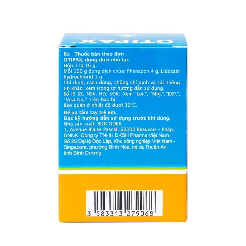 Trường Thọ - Thuốc nhỏ tai Otipax Biocodex điều trị đau do viêm tai 2 Trường Thọ - Smart Pharma Thuoc nho tai Otipax Biocodex dieu tri dau do viem tai 2