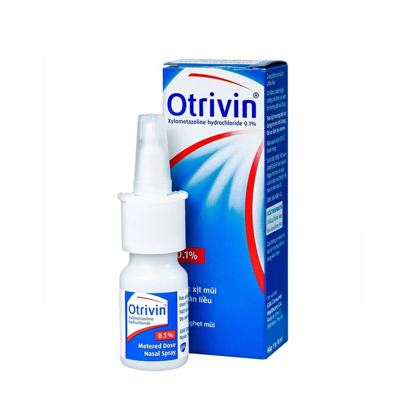 Trường Thọ - Thuốc xịt mũi Otrivin 0.1% GSK điều trị nghẹt mũi, sung huyết mũi Trường Thọ - Thuốc xịt mũi Otrivin 0.1% GSK điều trị nghẹt mũi, sung huyết mũi