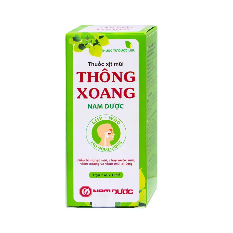 Trường Thọ Thuốc xịt mũi Thông Xoang Nam Dược điều trị nghẹt mũi, chảy nước mũi Trường Thọ Thuốc xịt mũi Thông Xoang Nam Dược điều trị nghẹt mũi, chảy nước mũi