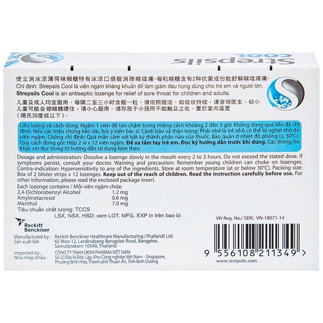 Strepsils Cool1 Trường Thọ - Strepsils Cool1