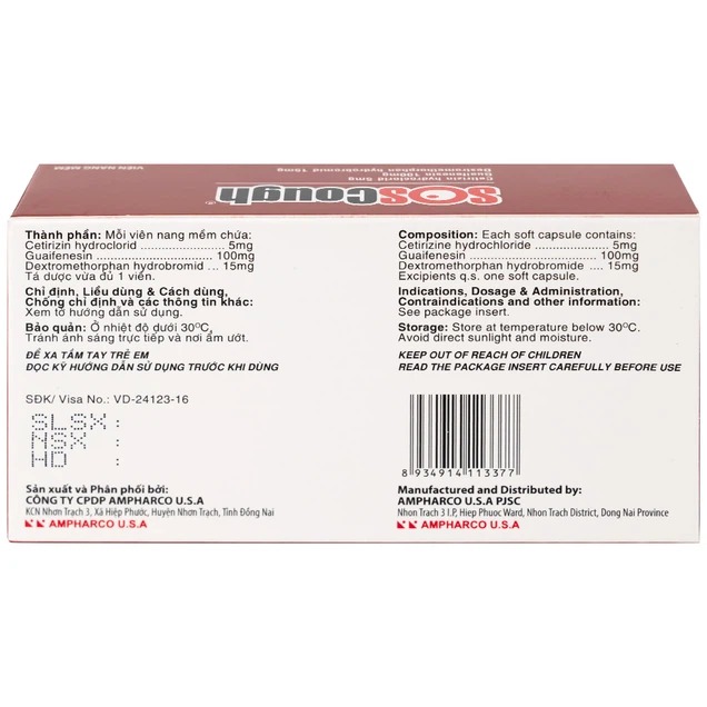 Thuốc SOSCough1 Trường Thọ - Thuoc SOSCough1