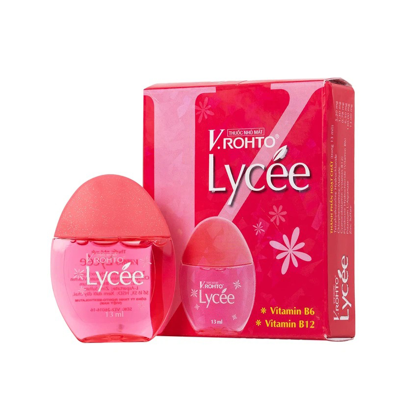 Thuốc nhỏ mắt V.Rohto Lycée 13ml điều trị đỏ mắt, ngứa mắt, mỏi mắt Trường Thọ Thuốc nhỏ mắt V.Rohto Lycée 13ml điều trị đỏ mắt, ngứa mắt, mỏi mắt
