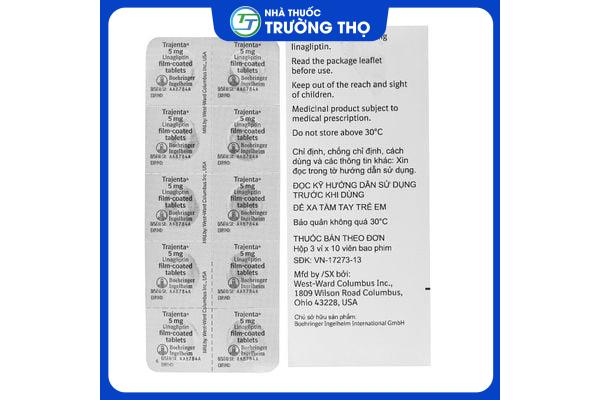 Trajenta 5mg Boehringer 2 Trường Thọ - Trajenta 5mg Boehringer 2