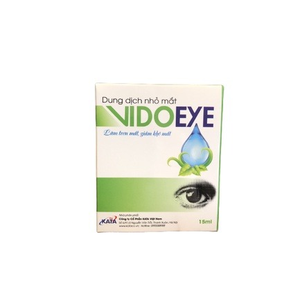 Vidoeye (Lọ 15ml)- DK Pharma 2 Dung dịch Nhỏ Mắt VidoEye - Làm Trơn Mắt, Giảm Khô, mỏi Mắt và giảm kích ứng Mắt