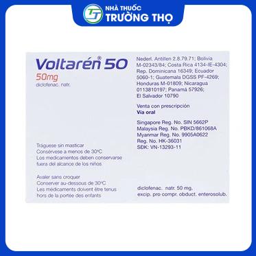 Voltaren 50mg3 Trường Thọ - Voltaren 50mg3