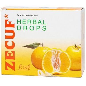 Trường Thọ - Viên ngậm Zecuf Herbal Drops vị cam giúp ấm họng, nhuận phế 2 Trường Thọ - Zecuf1