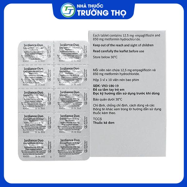 ardiance Duo 12.5mg-850mg 3 Trường Thọ - ardiance Duo 12.5mg 850mg 3