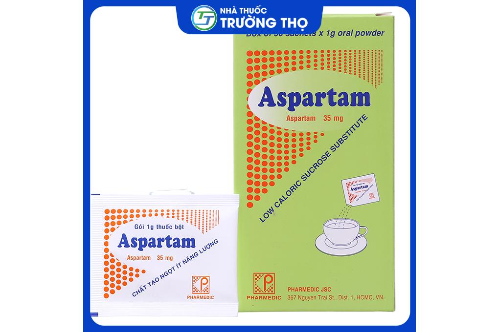 aspartam-pharmedic-1 Bột Aspartam cho người tiểu đường hộp 50 gói x 1g