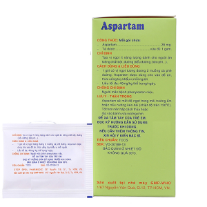 Trường Thọ - Bột Aspartam cho người tiểu đường hộp 50 gói x 1g 1 Trường Thọ - aspartam pharmedic 2