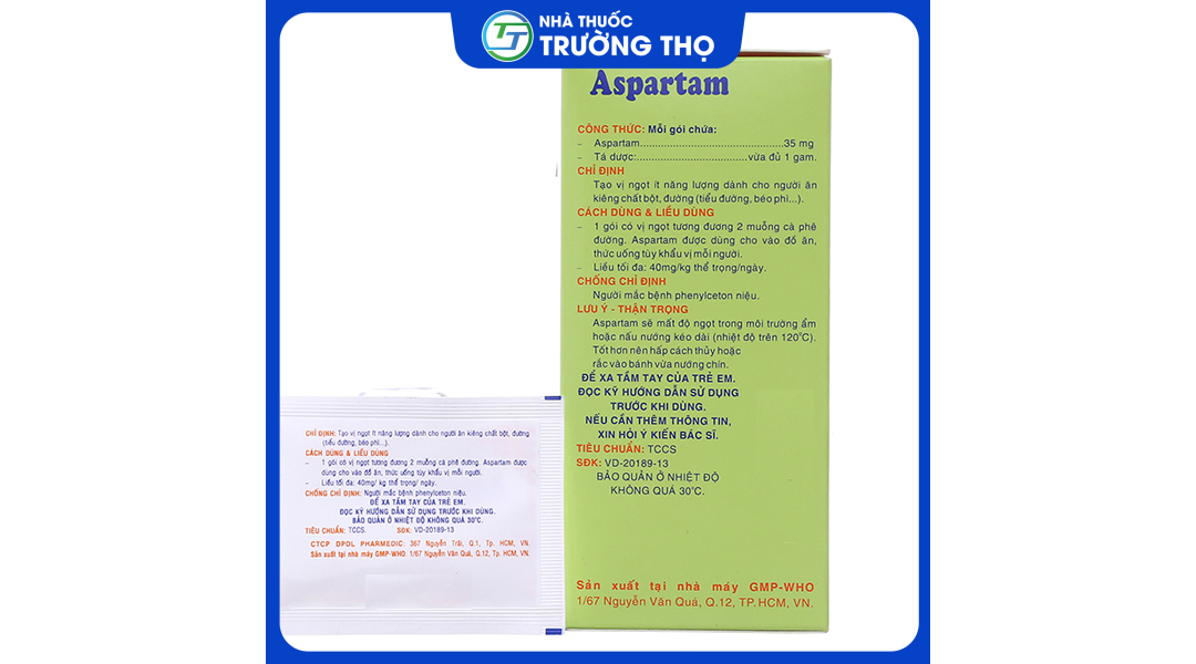 aspartam-pharmedic-2 Trường Thọ - aspartam pharmedic 2