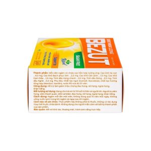 Trường Thọ - Bezut không đường hỗ trợ giảm đau họng, rát họng (20 viên) 3 Trường Thọ - bezut khong duong 3