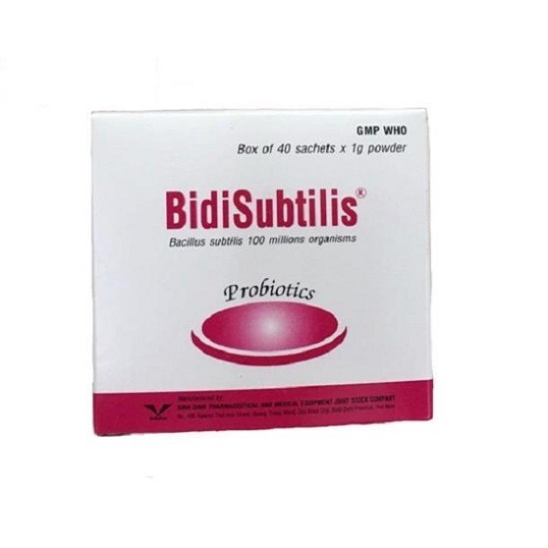 biosubtin_40g Bột BidiSubtilis Probiotics Bidiphar điều trị tiêu chảy, táo bón
