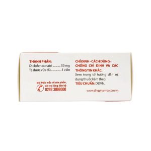 Trường Thọ - Diclofenac 50mg trị viêm, đau cơ xương khớp (10 vỉ x 10 viên) 1 Trường Thọ - diclofenac 50mg dhg 1