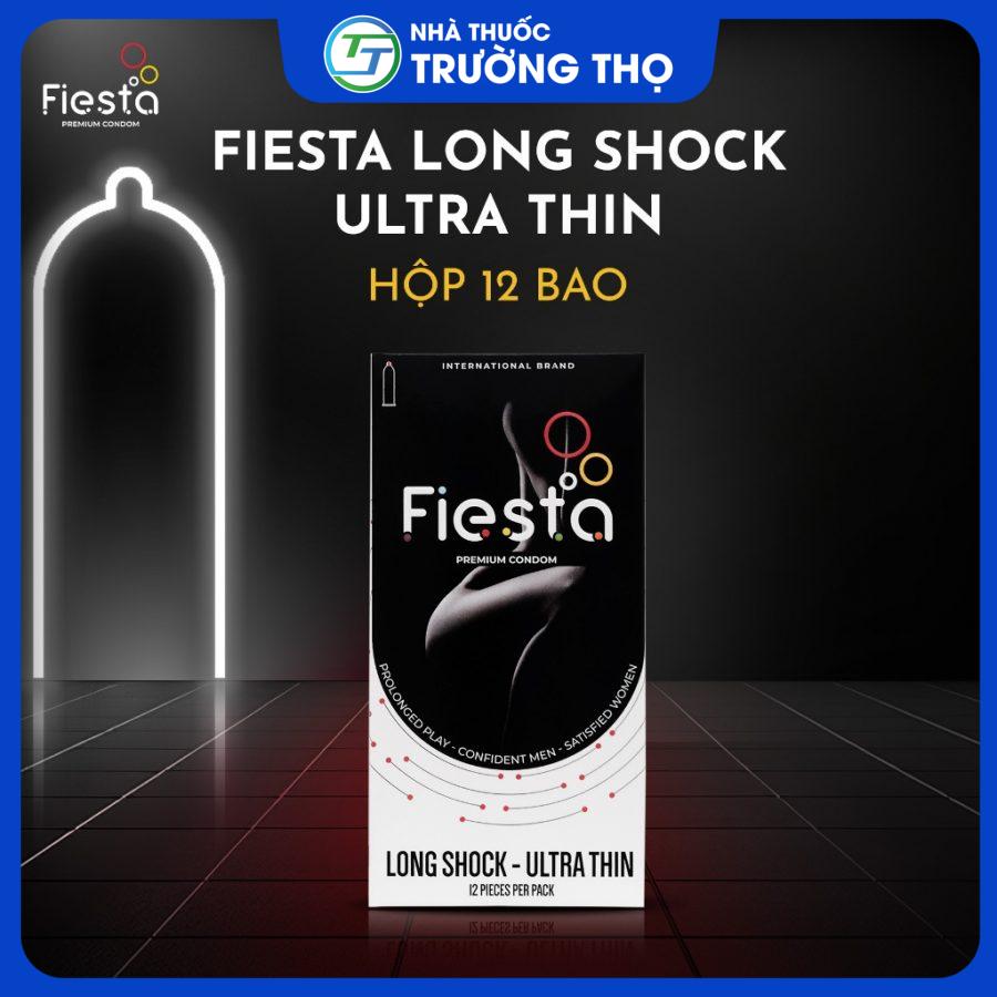 Fiesta Long Shock Ultra Thin kéo dài, siêu mỏng 12 cái