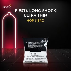 Trường Thọ - Fiesta Long Shock 3 cái - Bao cao su kéo dài, siêu mỏng 1 Fiesta Long Shock 3 cái - Bao cao su kéo dài, siêu mỏng