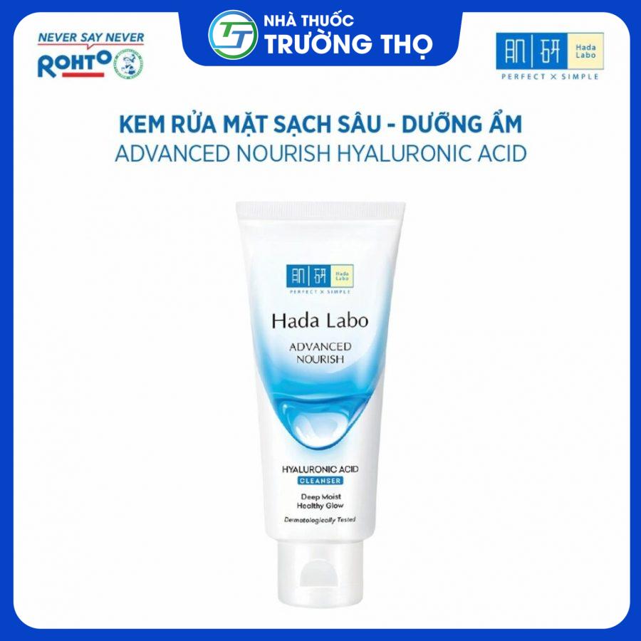Sữa rửa mặt Hada Labo trắng dưỡng ẩm sâu tuýp 80g