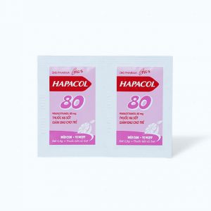Trường Thọ - Bột sủi Hapacol 80mg DHG giảm đau, hạ sốt hộp 24 gói 2 Trường Thọ - hapacol 80mg 1