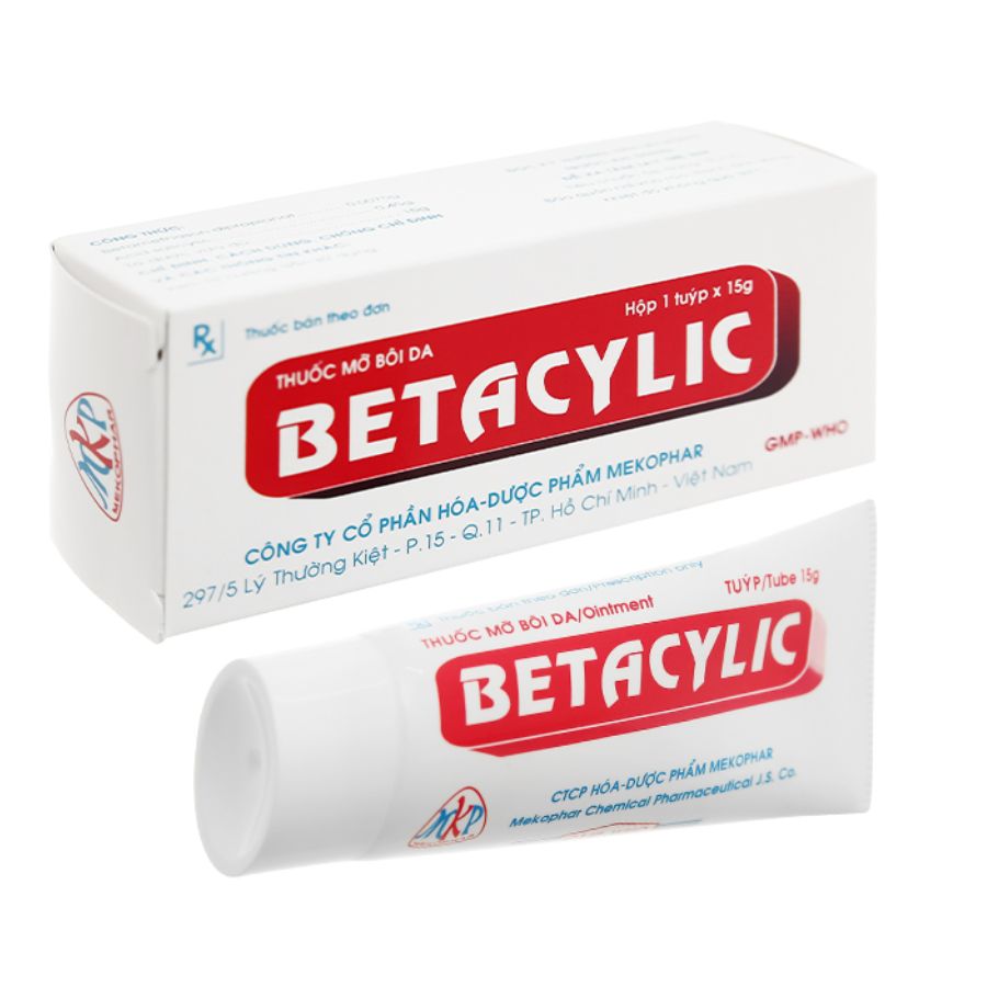 kem-boi-betacylic Kem bôi Betacylic Mekophar trị các bệnh da liễu (tuýp 15g)