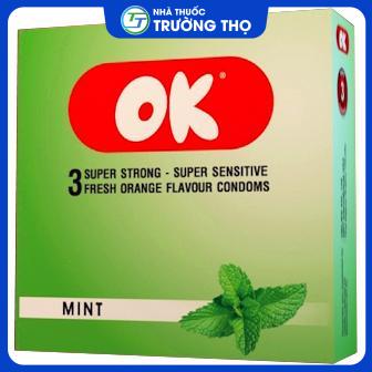 ok-huong-bac-ha-1 Bao cao su OK hương bạc hà đàn hồi tốt, dai bền