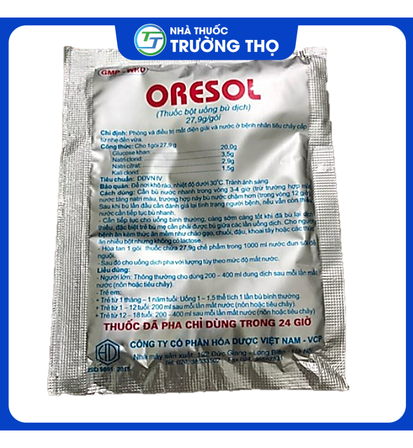 oresol-hoa-duoc Oresol Hóa Dược 27,9g - Thuốc bột uống bù dịch