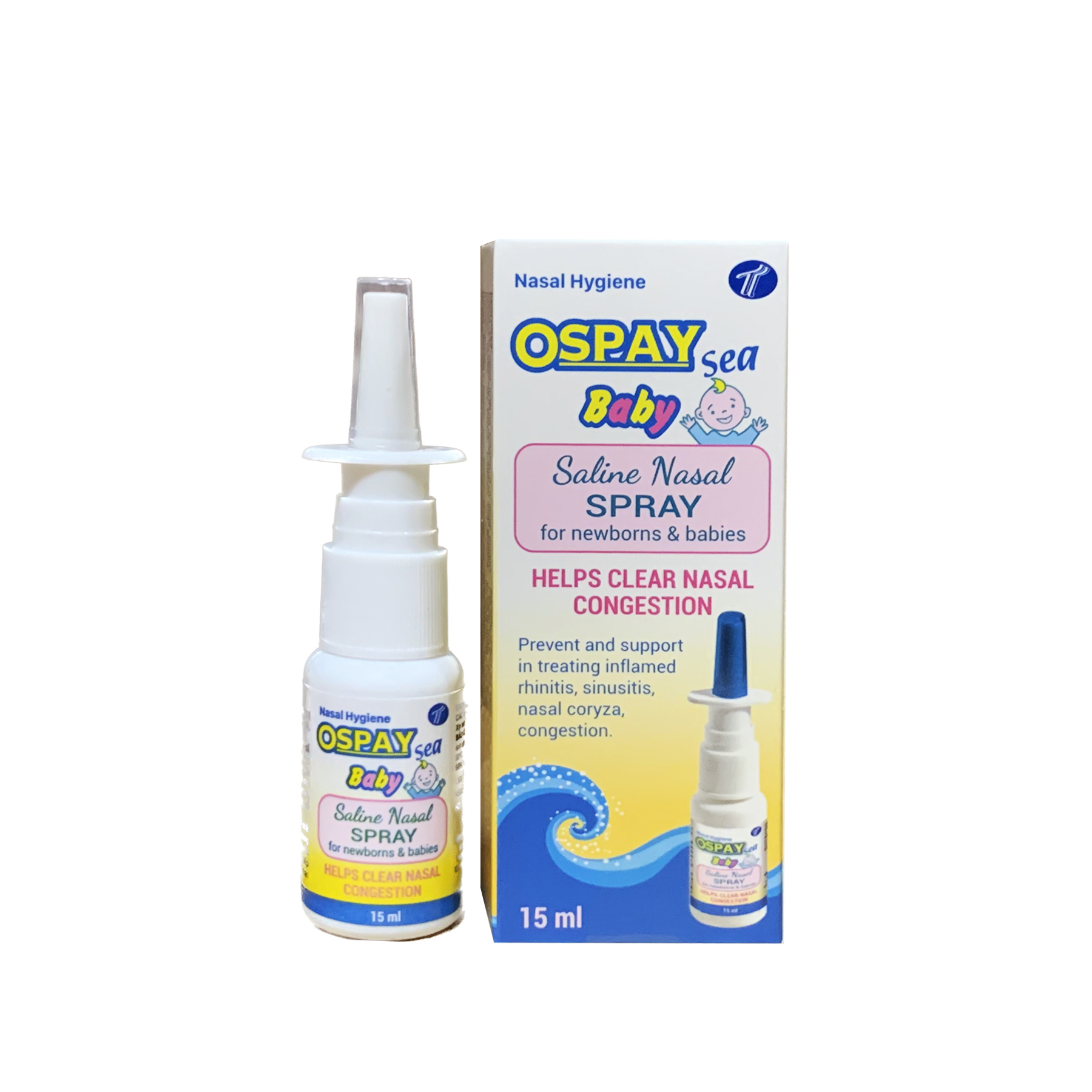 ospay-baby Ospay Baby dung dịch xịt vệ sinh mũi hàng ngày (lọ 15ml)