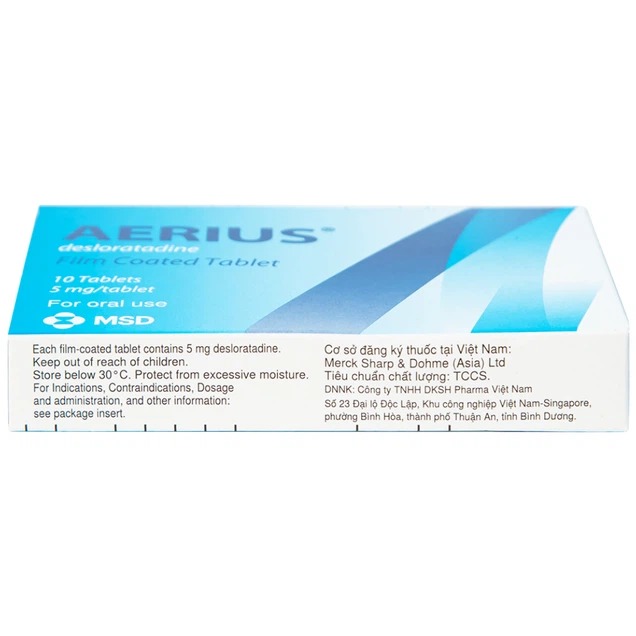 Aerius 5mg 1 Trường Thọ - Aerius 5mg 1