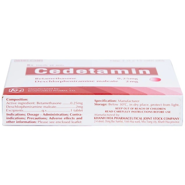 Cedetamin 2 Trường Thọ - Cedetamin 2
