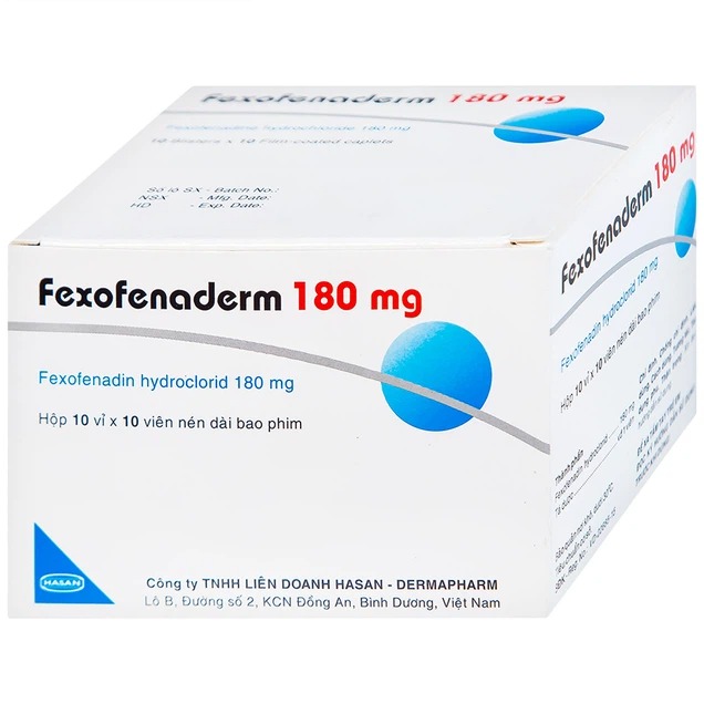 Fexofenaderm 180mg Trường Thọ - Fexofenaderm 180mg