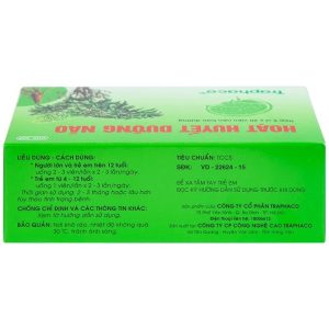 Trường Thọ - Viên bao đường Hoạt Huyết Dưỡng Não Traphaco (5 vỉ x 20 viên) 4 Trường Thọ - HHdn3