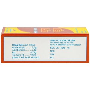 Trường Thọ - Cồn thuốc chữa Hắc Lào Lang Ben Hadiphar (10ml) 2 Trường Thọ - Hac Lao Lang Ben 2