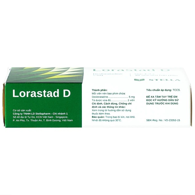 Lorastad D 5mg 1 Trường Thọ - Lorastad D 5mg 1