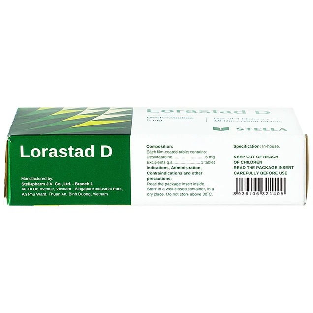 Lorastad D 5mg 2 Trường Thọ - Lorastad D 5mg 2