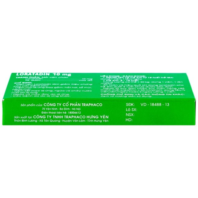 Loratadin 10mg Traphaco 2 Trường Thọ - Loratadin 10mg Traphaco 2