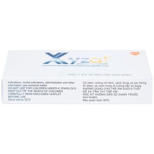Trường Thọ - Thuốc Xyzal 5mg GSK trị viêm mũi dị ứng theo mùa (1 vỉ x 10 viên) 1 Trường Thọ - Xyzal 1