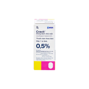 Trường Thọ - Thuốc nhỏ mắt Cravit 0.5% điều trị viêm bờ mi, viêm túi lệ, lẹo (5ml) 1 Trường Thọ - CRV3