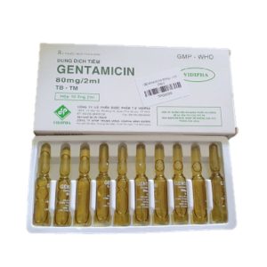 Trường Thọ - Dung dịch tiêm Gentamicin 80mg/2ml Vidipha điều trị nhiễm khuẩn nặng (10 ống x 2ml) 1 Trường Thọ - Gentamicin 80mg 2ml Vidipha 2