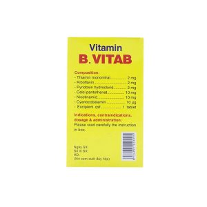 Trường Thọ - Thuốc Vitamin B.Vitab B12 Danapha phòng và điều trị tình trạng thiếu Calci và Vitamin B (100 viên) 4 Trường Thọ - Thiet ke chua co ten 13