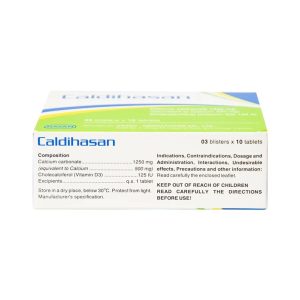 Trường Thọ - Thuốc Caldihasan Hasan phòng và điều trị thiếu hụt vitamin D, canxi (3 vỉ x 10 viên) 5 Trường Thọ - Thiet ke chua co ten 20