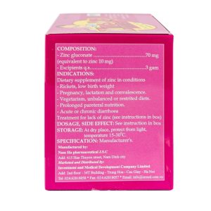 Trường Thọ - Cốm bổ Zinc-Kid Inmed Nam Hà hương dâu, bổ sung kẽm cho trẻ em (25 gói x 3g) 1 Trường Thọ - fb 2 2024 07 04T164905.401