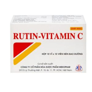 Trường Thọ - Thuốc Rutin-Vitamin C Mekophar hỗ trợ điều trị các hội chứng chảy máu, xơ cứng (10 vỉ x 10 viên) 5 Trường Thọ - fb 2 2024 07 08T134757.553