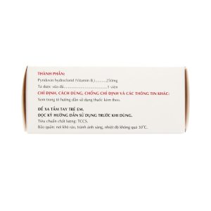 Trường Thọ - Thuốc Vitamin B6 250mg Mekophar điều trị thiếu hụt Vitamin B6 (10 vỉ x 10 viên) 2 Trường Thọ - fb 2 2024 07 08T160710.256