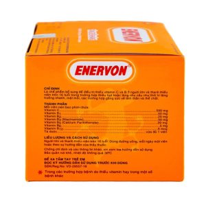 Trường Thọ - Thuốc Enervon United điều trị thiếu Vitamin C và B (10 vỉ x 10 viên) 2 Trường Thọ - fb 2 70