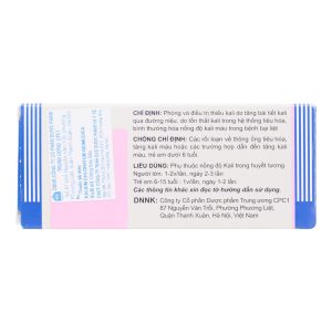 Trường Thọ - Kalium Chloratum Biomedica 500mg phòng và trị thiếu kali (10 vỉ x 10 viên) 2 Trường Thọ - fb 2 85